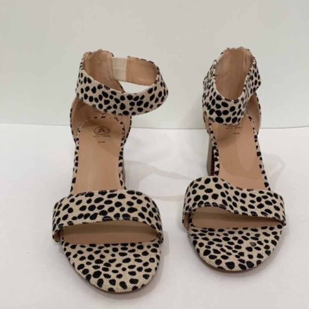 Addition Elle Wide Ankle Strap Cheetah Print Sandal size 10W NWOB - Picture 3 of 9